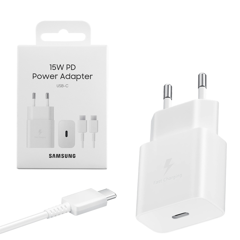 Adaptateur secteur 15W sans câble USB C Samsung sur