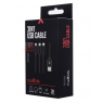 CABLE USB 3 en 1 MAXLIFE MICRO USB + TYPE C + LIGHTNING 2A 1 M NOIR