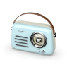 RADIO FM VINTAGE BLUETOOTH BLEUE