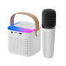 HAUT PARLEUR + MICRO KARAOKE ROSE