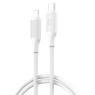 DATA CABLE LIGHTNING VERS TYPE C BLANC 27W FAST CHARGE