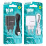 CHARGEUR USB + CABLE TYPE C FAST CHARGE 18W KAKUSIGA