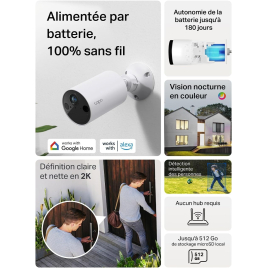 CAMERA DE SURVEILLANCE ETANCHE 3M PIXELS  C410