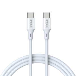 DATA CABLE TYPE C TO TYPE C 60W BWOO X282C BLANC