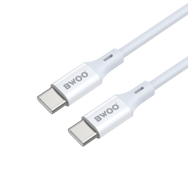 DATA CABLE TYPE C TO TYPE C 60W BWOO X282C BLANC