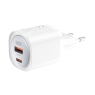 CHARGEUR 30W CHARGE RAPIDE 1XUSB-C + USB-C CABLE XO CE06 BLANC