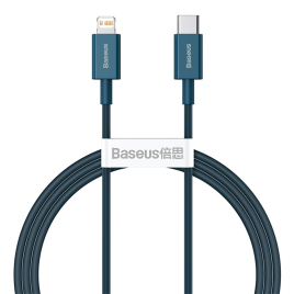 BASEUS DATA CABLE C VERS LIGHTNING BLEU 1M