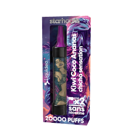 STARHOOKS CHICHA20000 PUFFS Kiwi Coco Ananas + 2 PODS