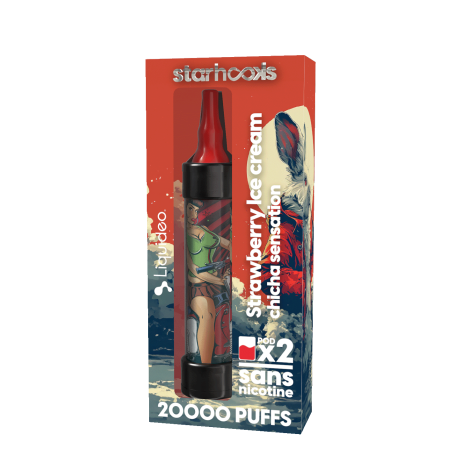 STARHOOKS CHICHA20000 PUFFS Red Fruits + 2 PODS