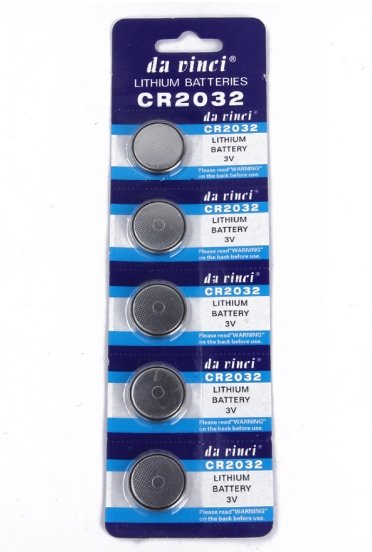 PACK DE 5 PILES BOUTONS LITHIUM  CR2022  3 Volt  DA VINCI