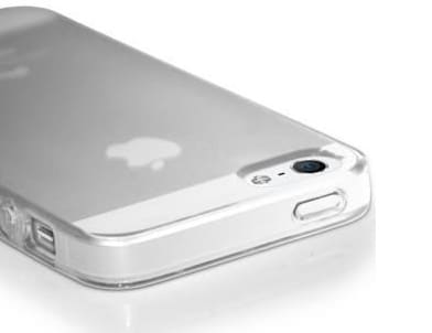 SILICONE ARRIERE TRANSPARENTE POUR IPHONE 5/5S/SE