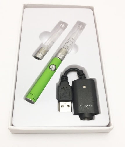 Cigarette électronique rechargeable STAR-GET E-MINI  verte sous boite blister