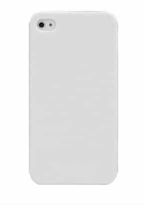 COQUE ARRIERE RIGIDE STAX TOUCHE GRANULE BLANC POUR IPHONE 5/5S/SE SOUS BOITE BLISTER