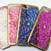 COQUE ARRIERE IPHONE 7 SILICONE STRASS ROSE