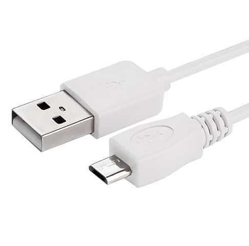 CABLE USB MICRO USB BLANC EN VRAC COMPATIBLE SAMSUNG