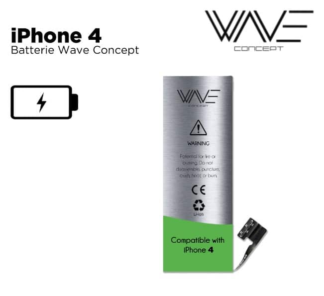 BATTERIE 1280 mAh COMPATIBLE IPHONE 4 SOUS BOITE