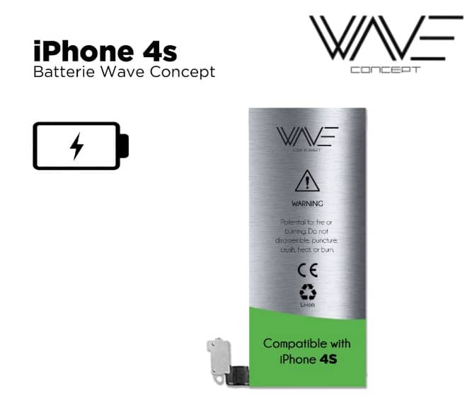 BATTERIE 1150 mAh COMPATIBLE IPHONE 4S SOUS BOITE