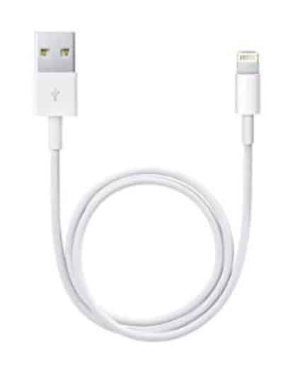 CABLE USB/LIGHTNING 1,5 METRE BLANC POUR IPHONE X