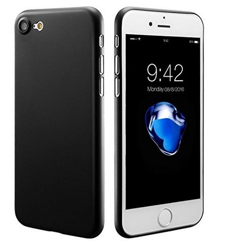 COQUE SILICONE SOUPLE NOIRE POUR IPHONE 7