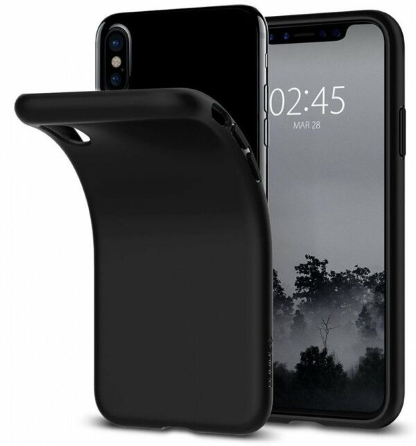 COQUE IPHONE X GEL SILICONE SOUPLE NOIRE