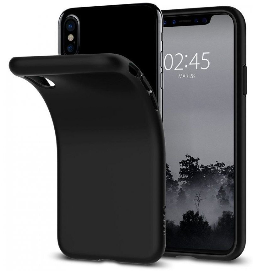 COQUE IPHONE X GEL SILICONE SOUPLE NOIRE