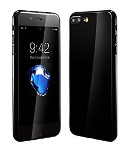 COQUE SILICONE SOUPLE IPHONE 8 + NOIRE