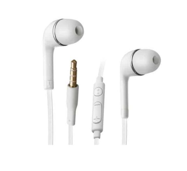 KIT PIETON  COMPATIBLE IPHONE 4/5/6 JACK 3,5 MM INTRA AURICULAIRE AVEC MICRO ET TELECOMMANDE BLANC VRAC