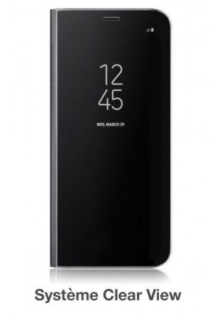 HOUSSE ETUI FOLIO HUAWEI P20 PRO  CLEAR VIEW MOXIE NOIRE
