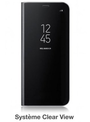 HOUSSE ETUI FOLIO XIAOMI REDMI NOTE 5 CLEAR VIEW MOXIE NOIR