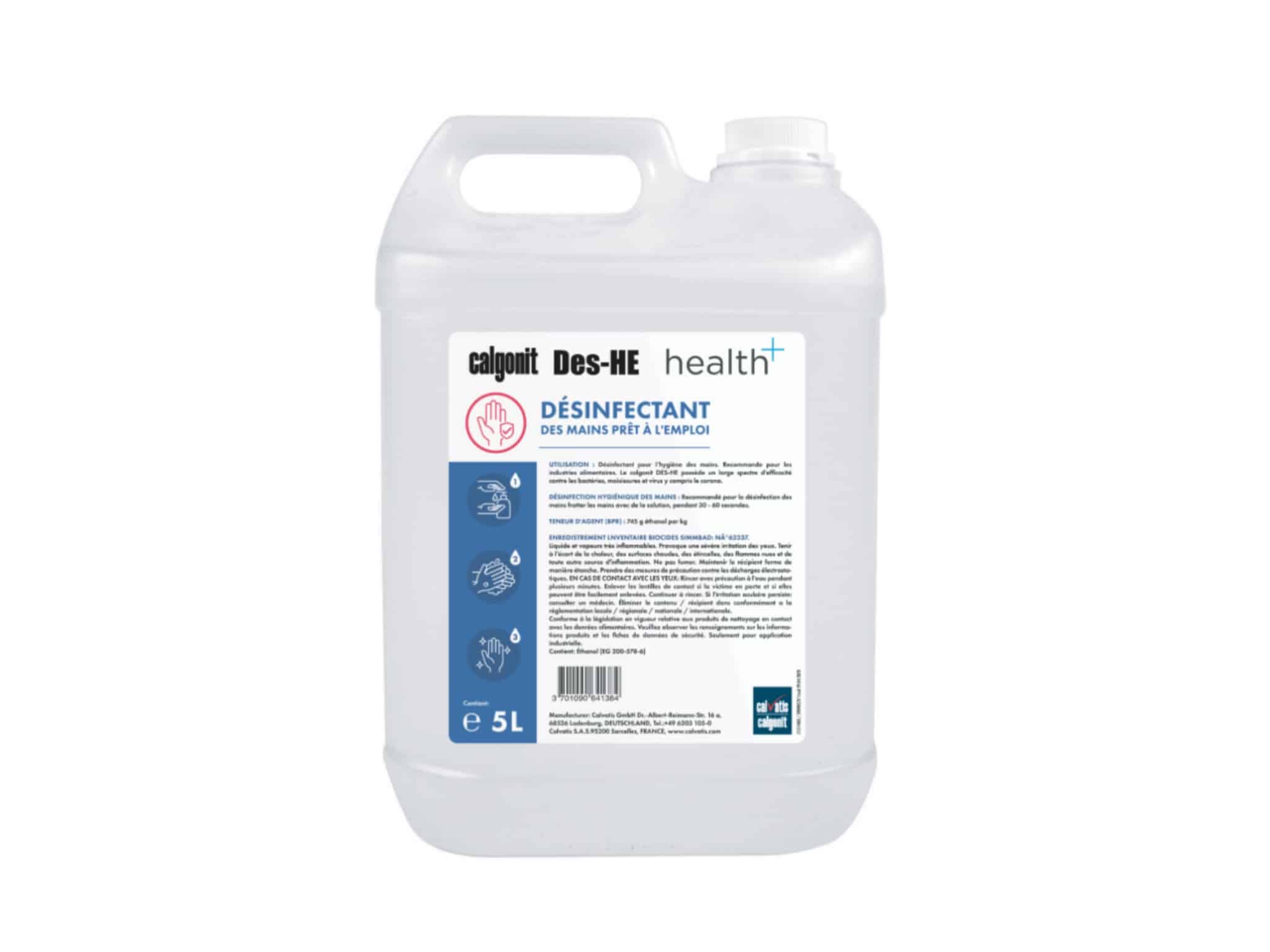 GEL HYDROALCOOLIQUE 5 LITRES