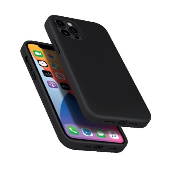 SILICONE IPHONE 12 PRO MAX 6.7P NOIRE