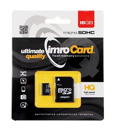 CARTE MEMOIRE IMRO 16G° + ADAPTATEUR