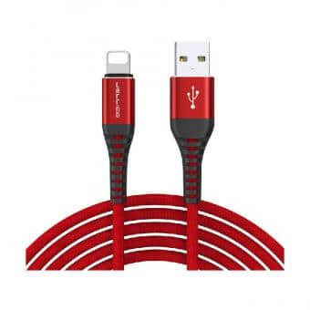 DATA CABLE LIGHTNING FAST CHARGE ROUGE JELLICO