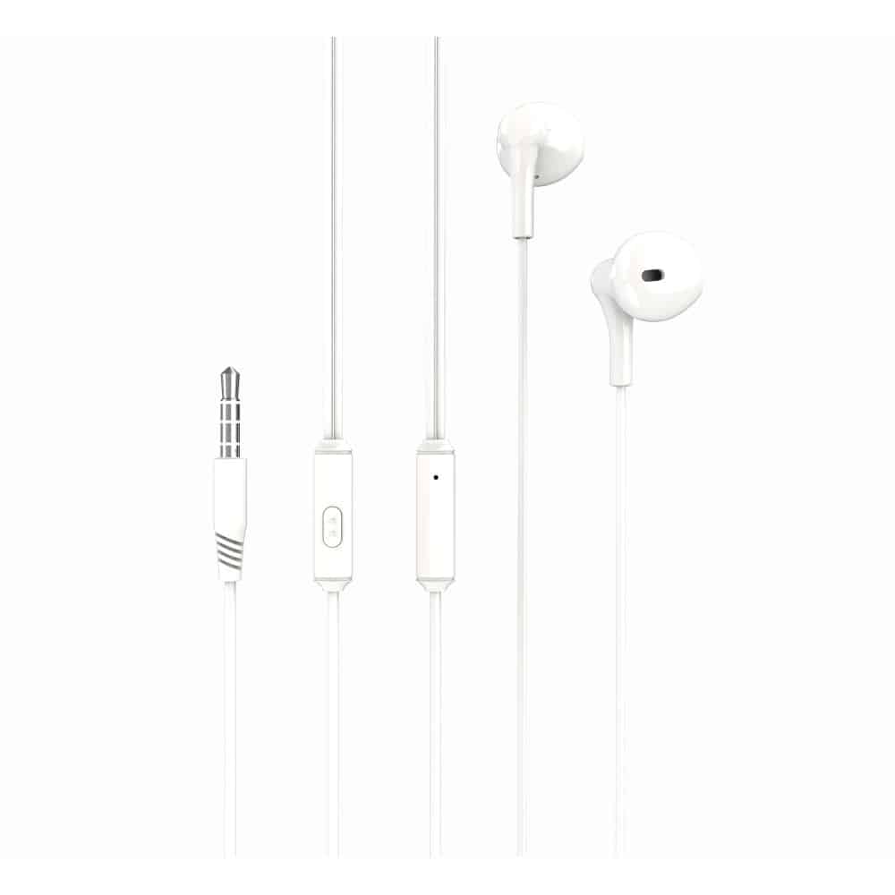 ECOUTEURS FILAIRES JACK 3,5MM+MICRO XO-EP39 BLANC