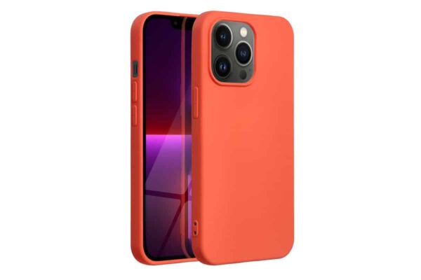 COQUE SILICONE LITE IPHONE 14 PRO ORANGE
