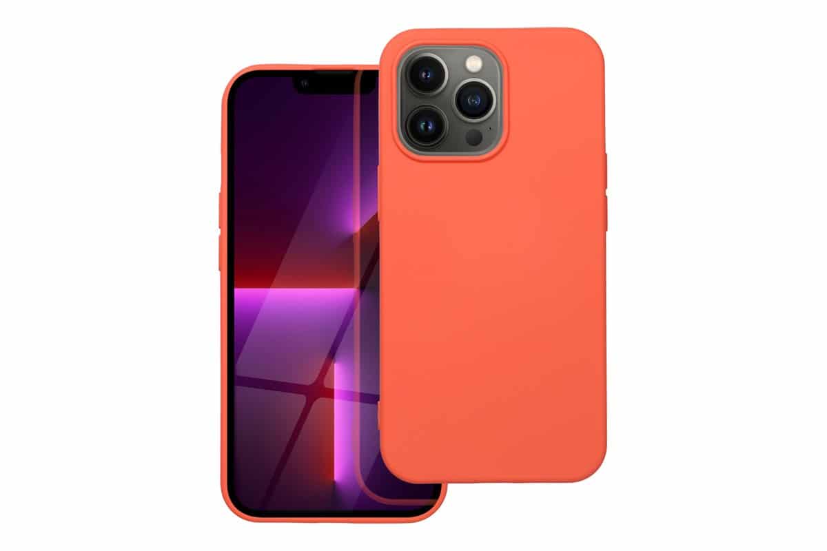 COQUE SILICONE LITE IPHONE 14 PRO ORANGE