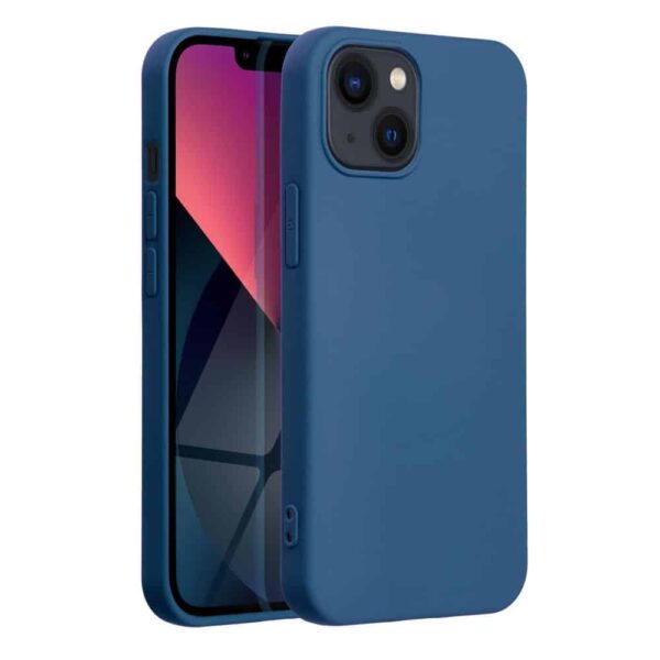 COQUE SILICONE LITE IPHONE 14 MAX BLEUE