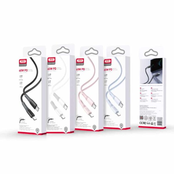 DATA CABLE ULTRA RESISTANT 60W TYPE C / TYPE C  BLANC