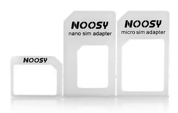 Set d’adaptateurs Noosy carte SIM Nano SIM - Micro SIM - Mini SIM