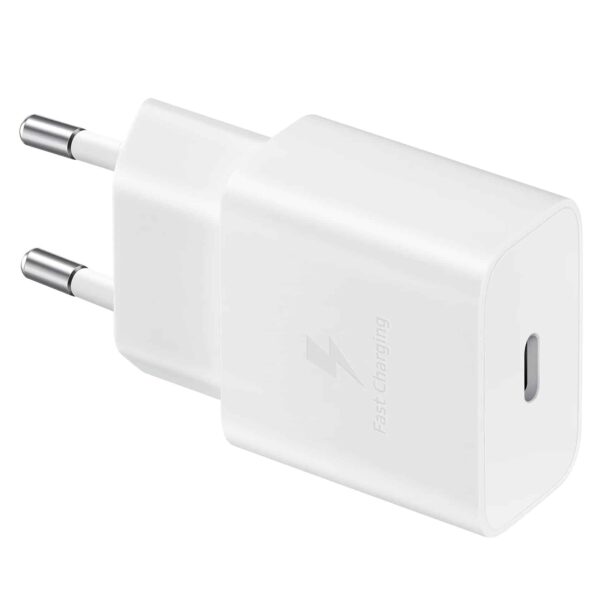 SAMSUNG CHARGEUR ORIGINE TYPE C + CABLE C / C BLANC 15W
