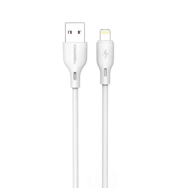 PAVAREAL  DATA CABLE LIGHTNING 6A  CHARGE RAPIDE DC1861 BLANC