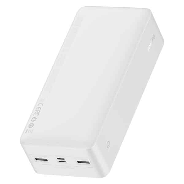 BASEUS POWER BANK 30 000 mAh 15W CHARGE RAPIDE USB CX1+2 USBA  BLANC