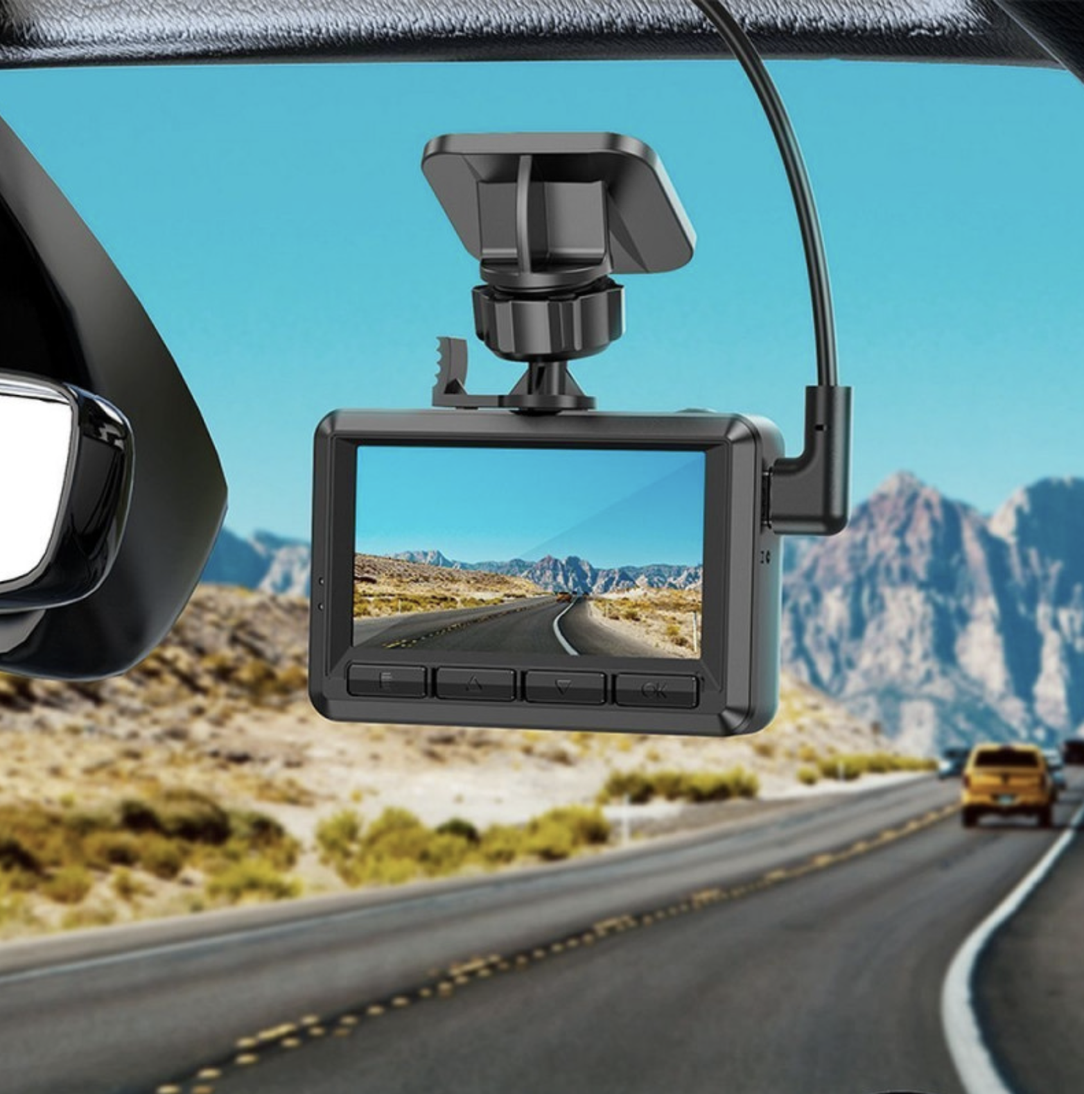 DASHCAM ECRAN 2.45 POUCES + CAMERA ARRIERE DV3