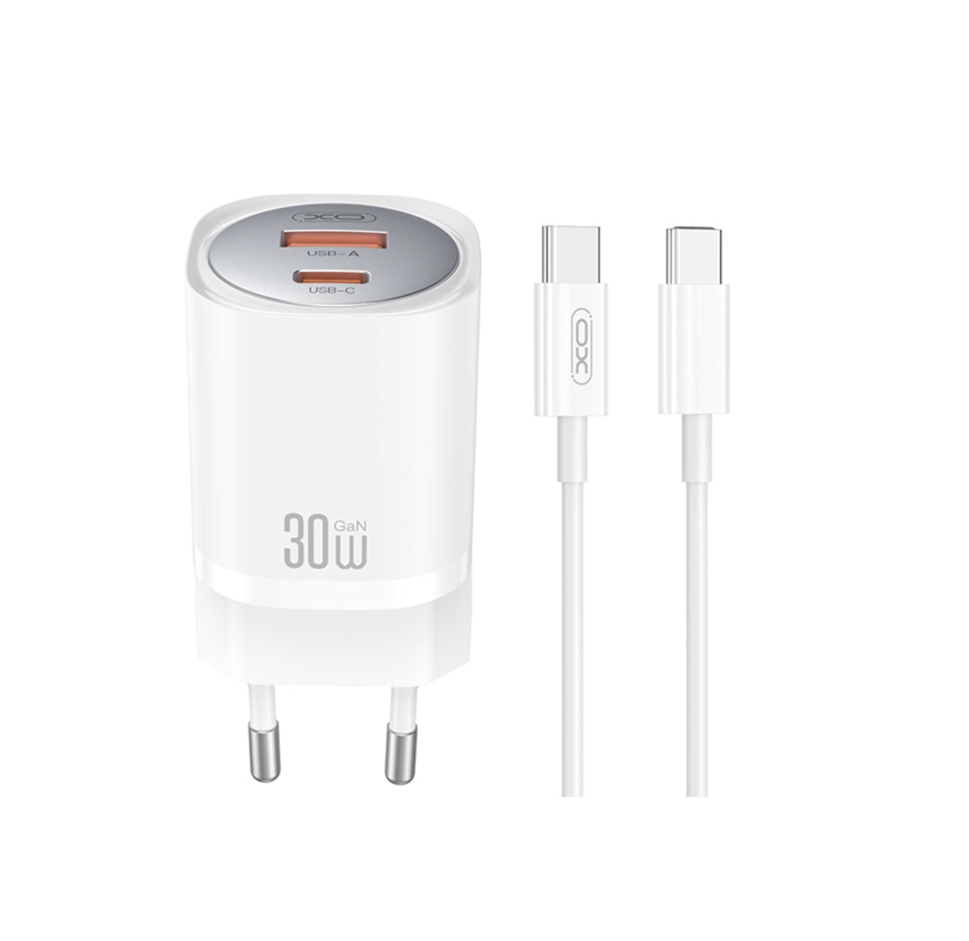 CHARGEUR 2 USB  + CABLE MICRO USB 10W BLANC