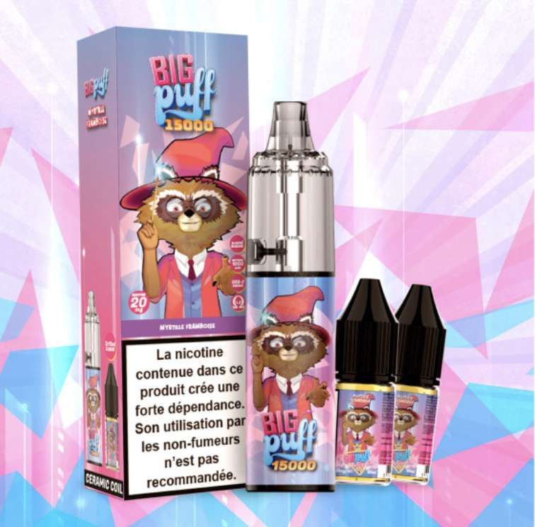 BIG PUFF 15000 PUFFS MYRTILLE GLACEE 2%