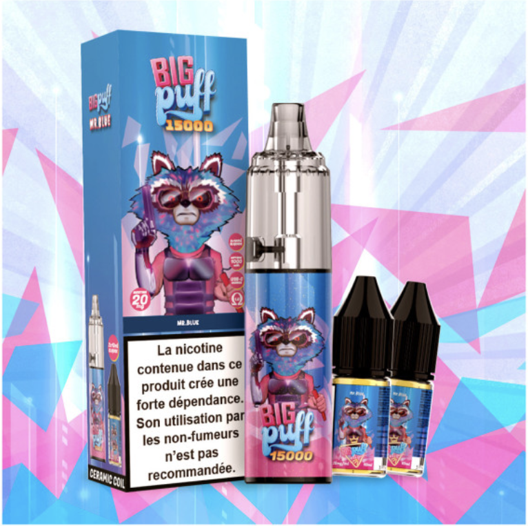 BIG PUFF 15000 PUFFS FRAISE PASTEQUE 2%