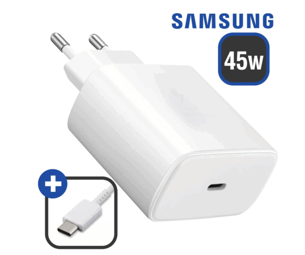CHARGEUR+CABLE C/C 45W ULTRA FAST ORIGINE SAMSUNG BLANC