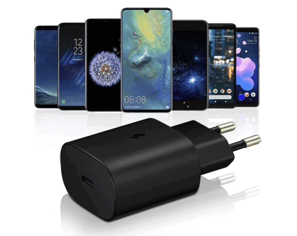 CHARGEUR TYPE C 25W NOIR FAST CHARGE ORIGINE SAMSUNG – Image 5