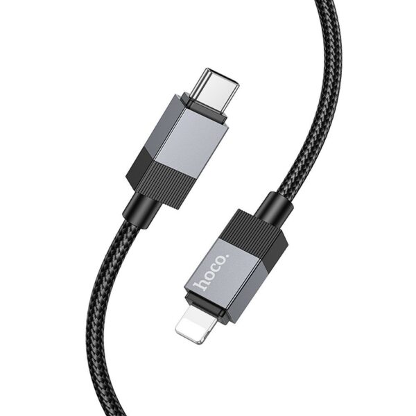 DATA CABLE C VERS LIGHTNING FAST 27W NOIR HOCO
