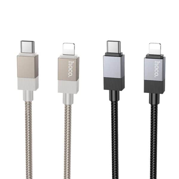 DATA CABLE C VERS LIGHTNING FAST 27W NOIR HOCO – Image 5